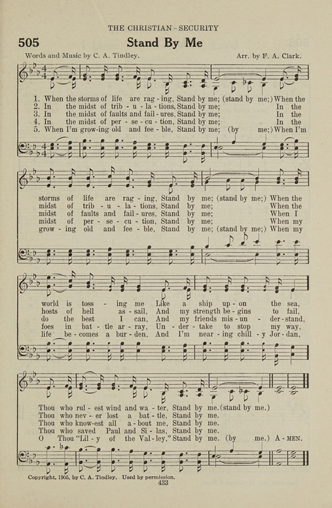 Service Hymnal: with responsive readings, appropriate for all Protestant religious activities page 425