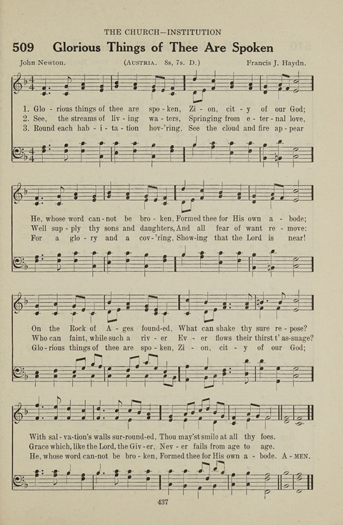 Service Hymnal: with responsive readings, appropriate for all Protestant religious activities page 429