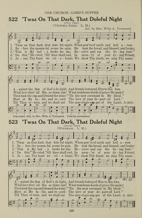 Service Hymnal: with responsive readings, appropriate for all Protestant religious activities page 438
