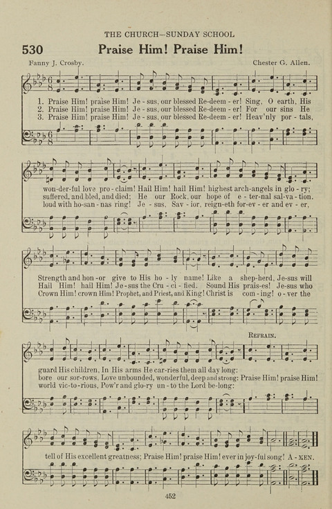 Service Hymnal: with responsive readings, appropriate for all Protestant religious activities page 444