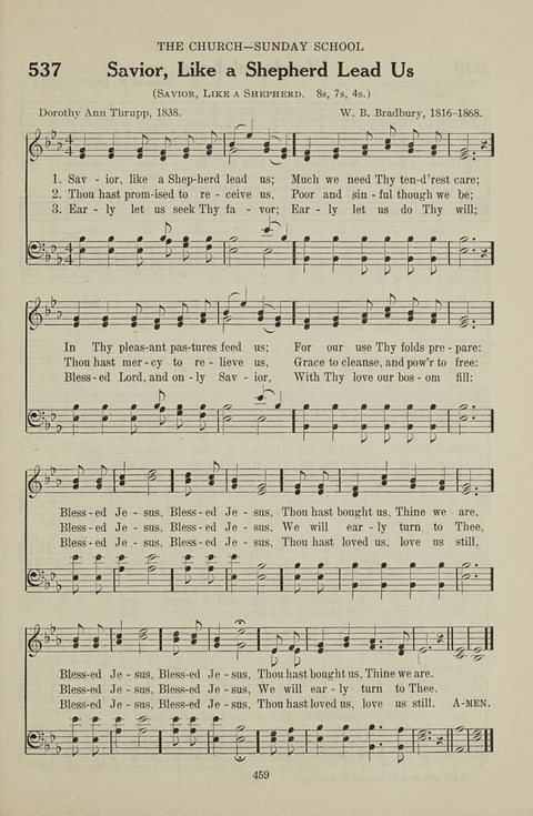 Service Hymnal: with responsive readings, appropriate for all Protestant religious activities page 451