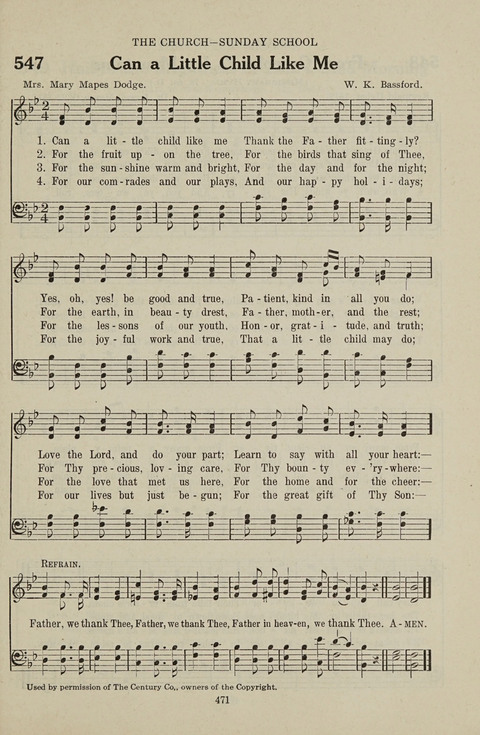 Service Hymnal: with responsive readings, appropriate for all Protestant religious activities page 463