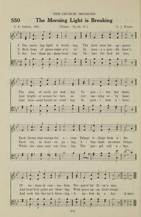 Service Hymnal: with responsive readings, appropriate for all Protestant religious activities page 466