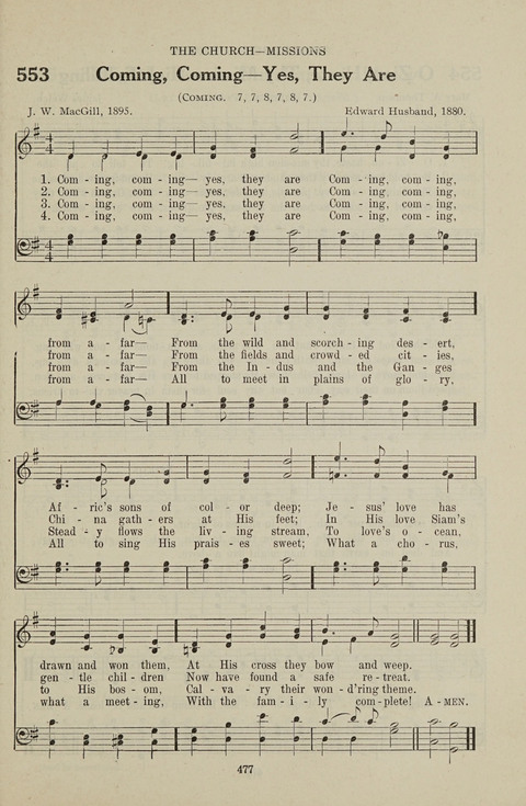 Service Hymnal: with responsive readings, appropriate for all Protestant religious activities page 469