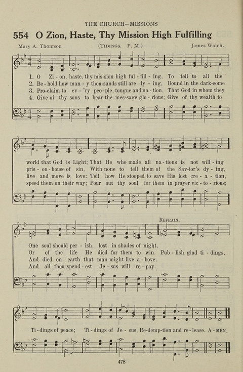Service Hymnal: with responsive readings, appropriate for all Protestant religious activities page 470