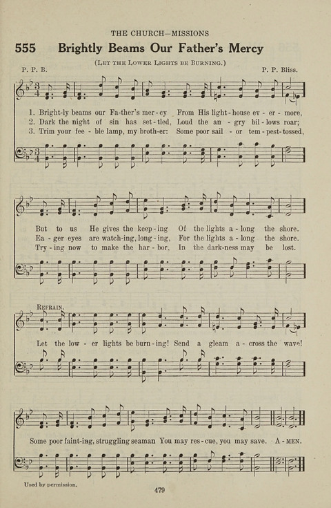 Service Hymnal: with responsive readings, appropriate for all Protestant religious activities page 471