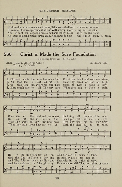 Service Hymnal: with responsive readings, appropriate for all Protestant religious activities page 475
