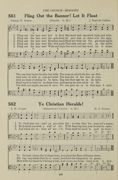 Service Hymnal: with responsive readings, appropriate for all Protestant religious activities page 476