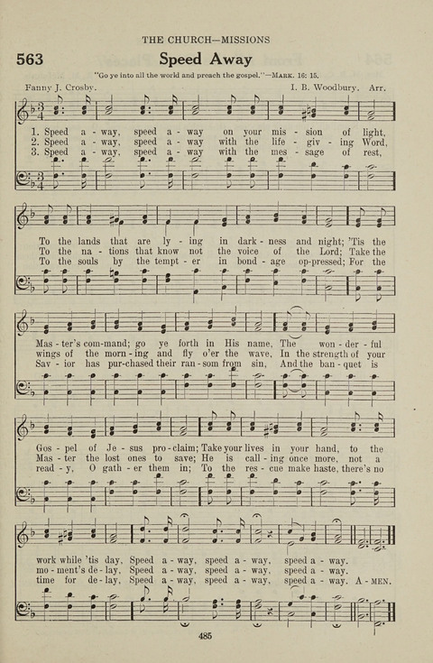 Service Hymnal: with responsive readings, appropriate for all Protestant religious activities page 477