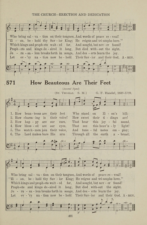 Service Hymnal: with responsive readings, appropriate for all Protestant religious activities page 483
