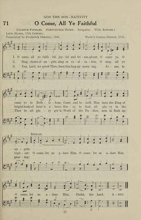 Service Hymnal: with responsive readings, appropriate for all Protestant religious activities page 49