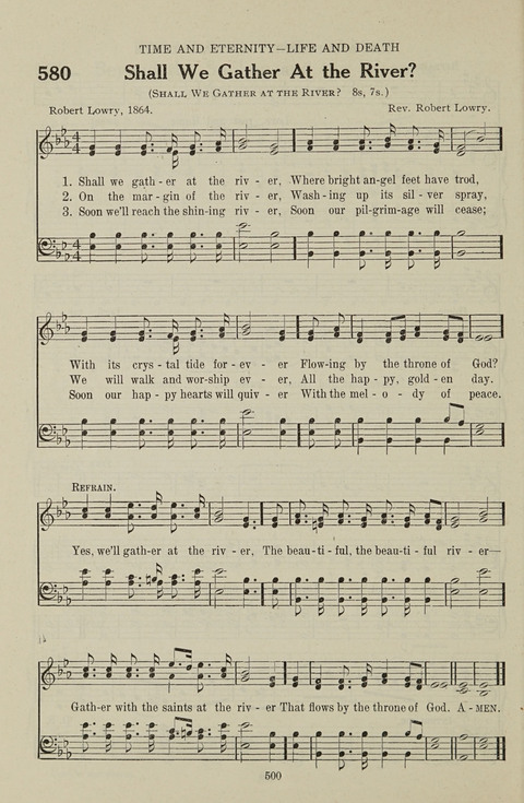 Service Hymnal: with responsive readings, appropriate for all Protestant religious activities page 492
