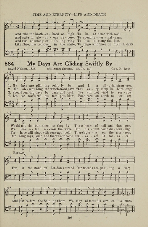 Service Hymnal: with responsive readings, appropriate for all Protestant religious activities page 495