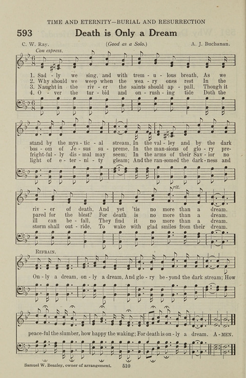 Service Hymnal: with responsive readings, appropriate for all Protestant religious activities page 502