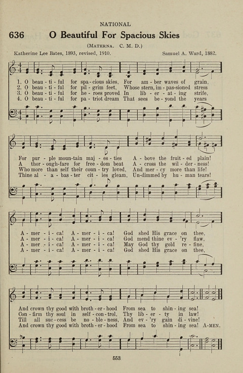 Service Hymnal: with responsive readings, appropriate for all Protestant religious activities page 545