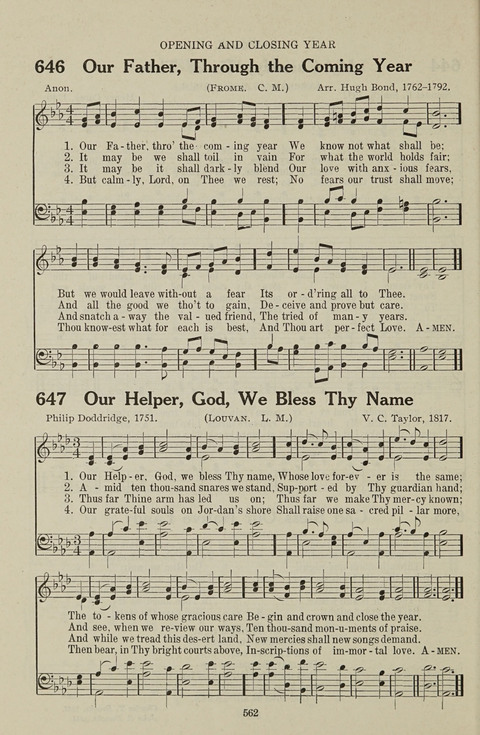 Service Hymnal: with responsive readings, appropriate for all Protestant religious activities page 554