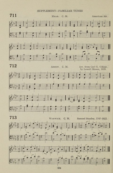 Service Hymnal: with responsive readings, appropriate for all Protestant religious activities page 586