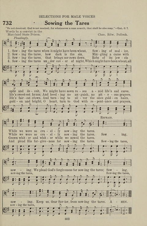 Service Hymnal: with responsive readings, appropriate for all Protestant religious activities page 595