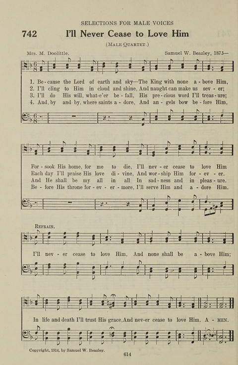 Service Hymnal: with responsive readings, appropriate for all Protestant religious activities page 606
