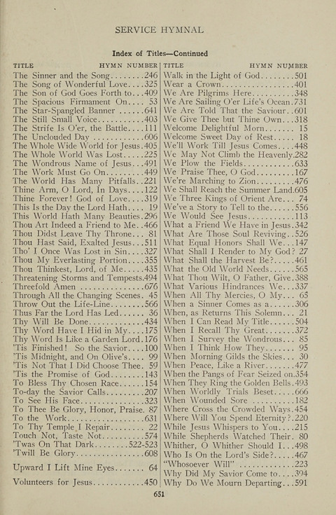 Service Hymnal: with responsive readings, appropriate for all Protestant religious activities page 643