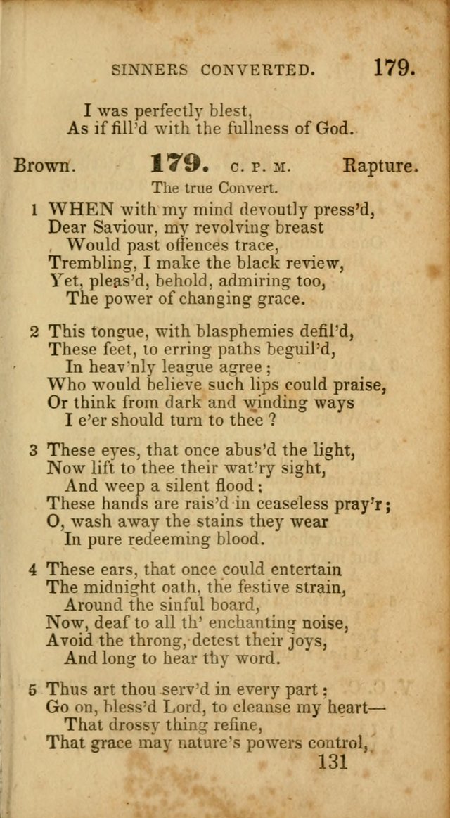 Select Hymns: adapted to the devotional exercises of the Baptist denomination (2nd ed.) page 131