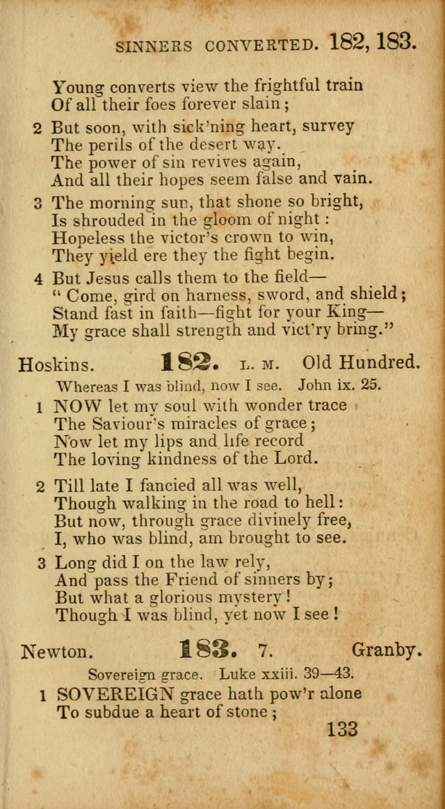 Select Hymns: adapted to the devotional exercises of the Baptist denomination (2nd ed.) page 133