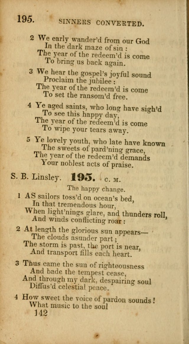 Select Hymns: adapted to the devotional exercises of the Baptist denomination (2nd ed.) page 142