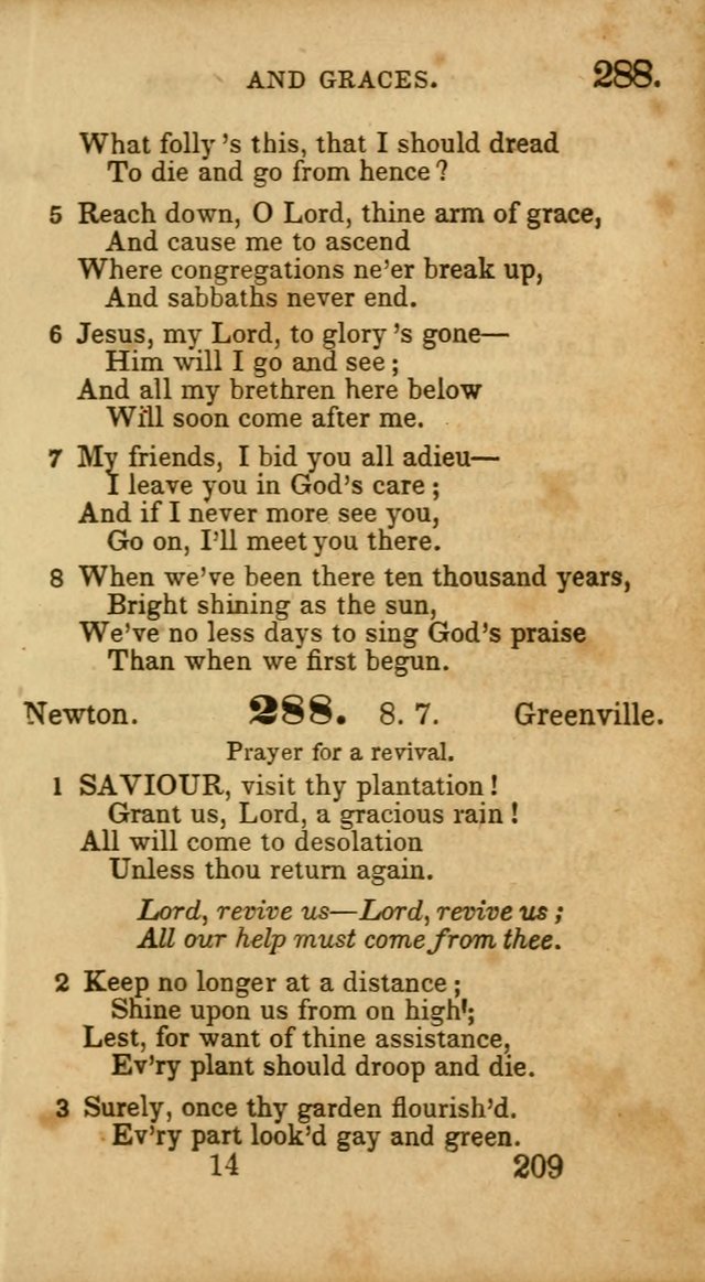 Select Hymns: adapted to the devotional exercises of the Baptist denomination (2nd ed.) page 209