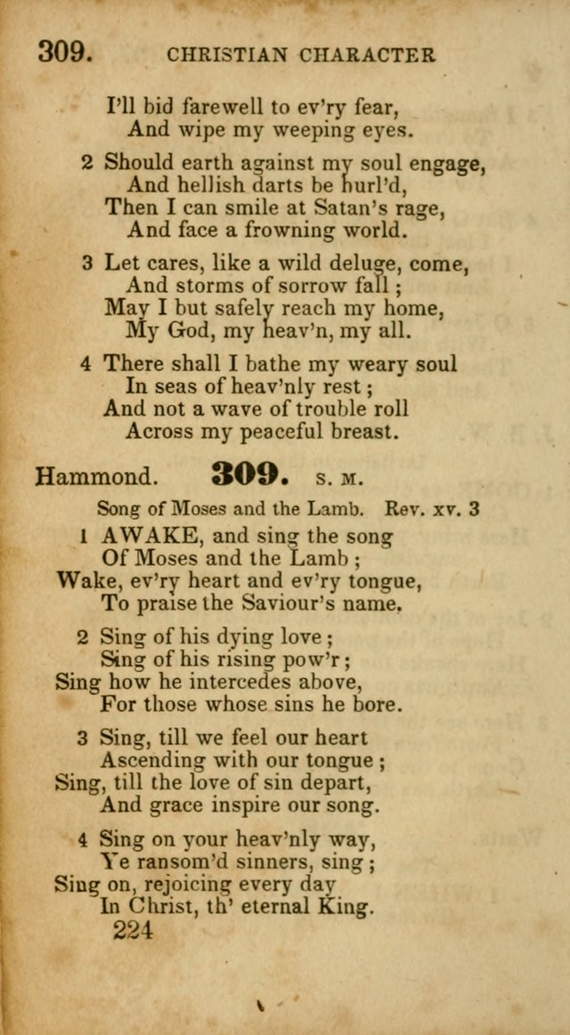 Select Hymns: adapted to the devotional exercises of the Baptist denomination (2nd ed.) page 224
