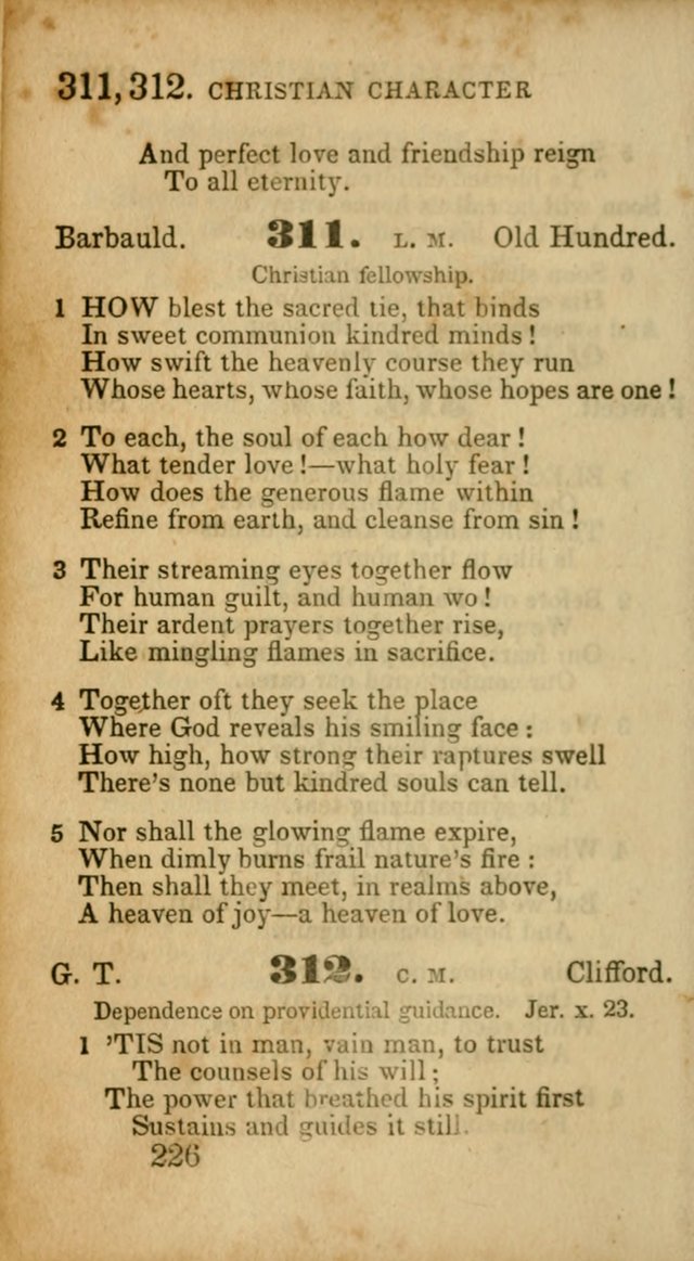 Select Hymns: adapted to the devotional exercises of the Baptist denomination (2nd ed.) page 226