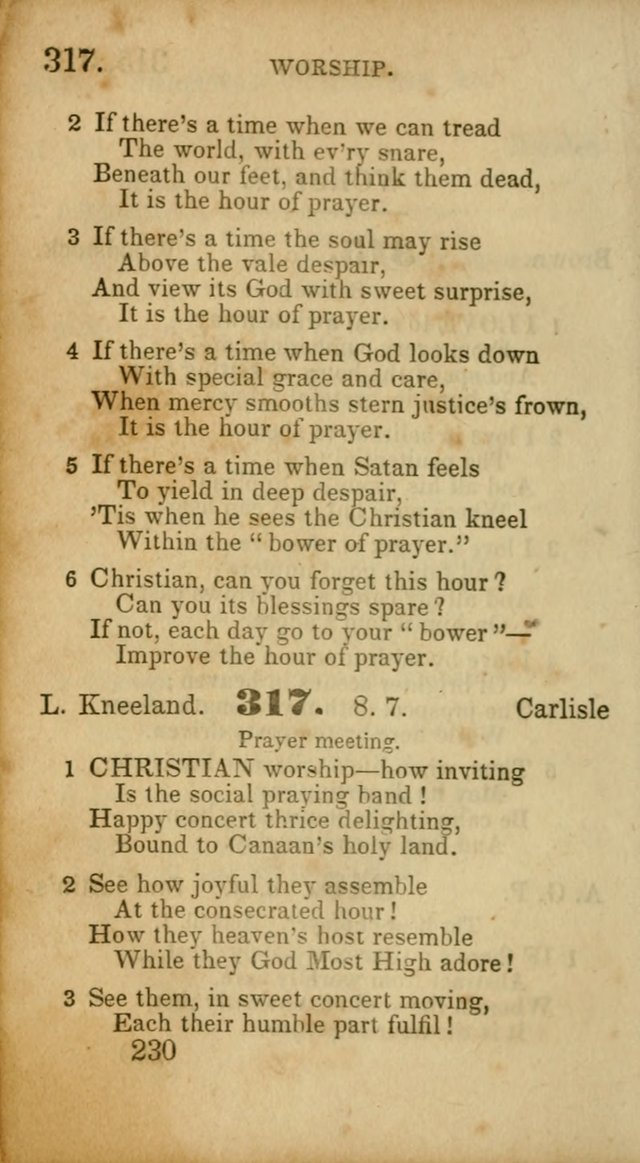 Select Hymns: adapted to the devotional exercises of the Baptist denomination (2nd ed.) page 230