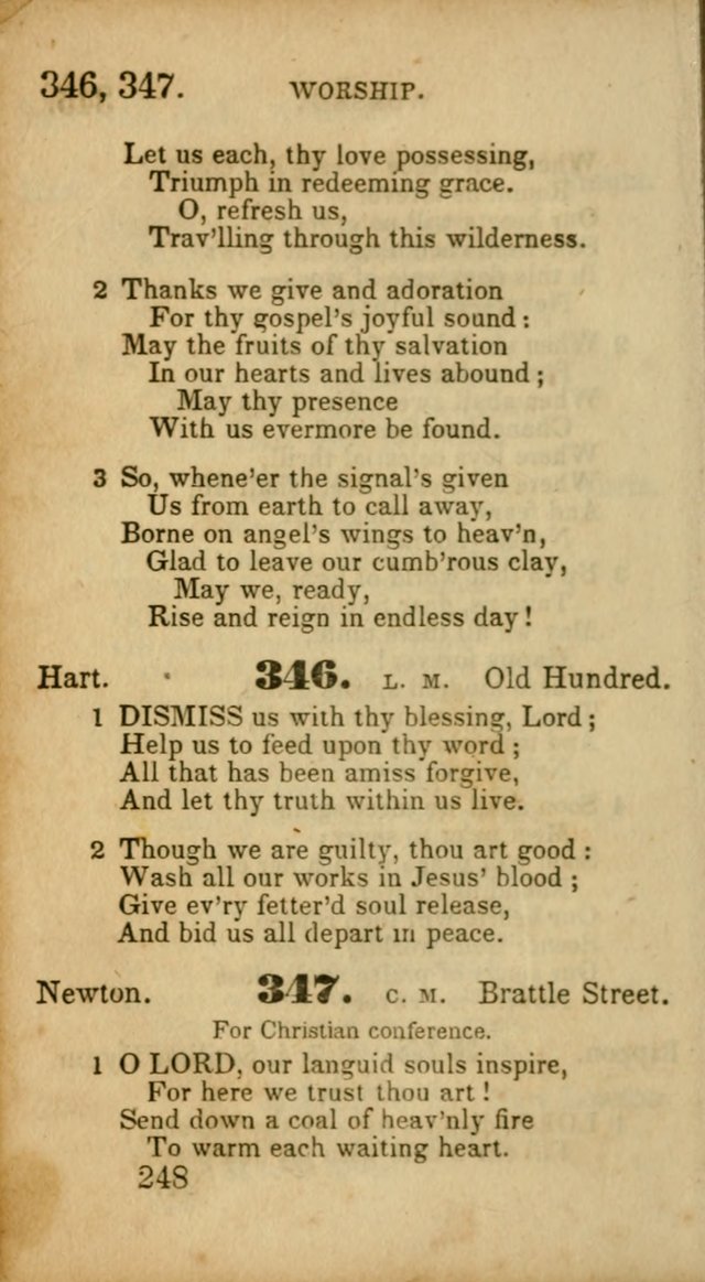 Select Hymns: adapted to the devotional exercises of the Baptist denomination (2nd ed.) page 248