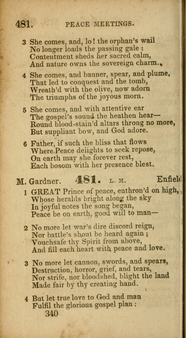 Select Hymns: adapted to the devotional exercises of the Baptist denomination (2nd ed.) page 340