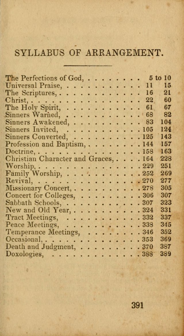 Select Hymns: adapted to the devotional exercises of the Baptist denomination (2nd ed.) page 391