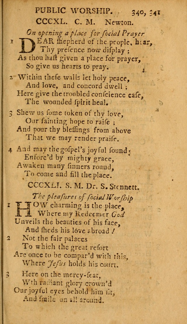 A Selection of Hymns: from the best authors, intended to be an appendix to Dr. Watt