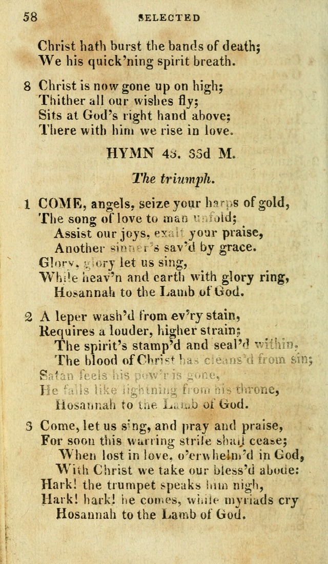 A Selection of Hymns, from the Best Authors page 62