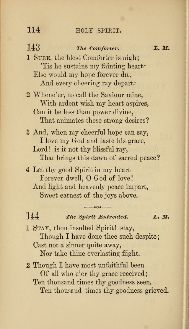 Social Hymn Book: Being the Hymns of the Social Hymn and Tune Book for the Lecture Room, Prayer Meeting, Family, and Congregation (2nd ed.) page 114