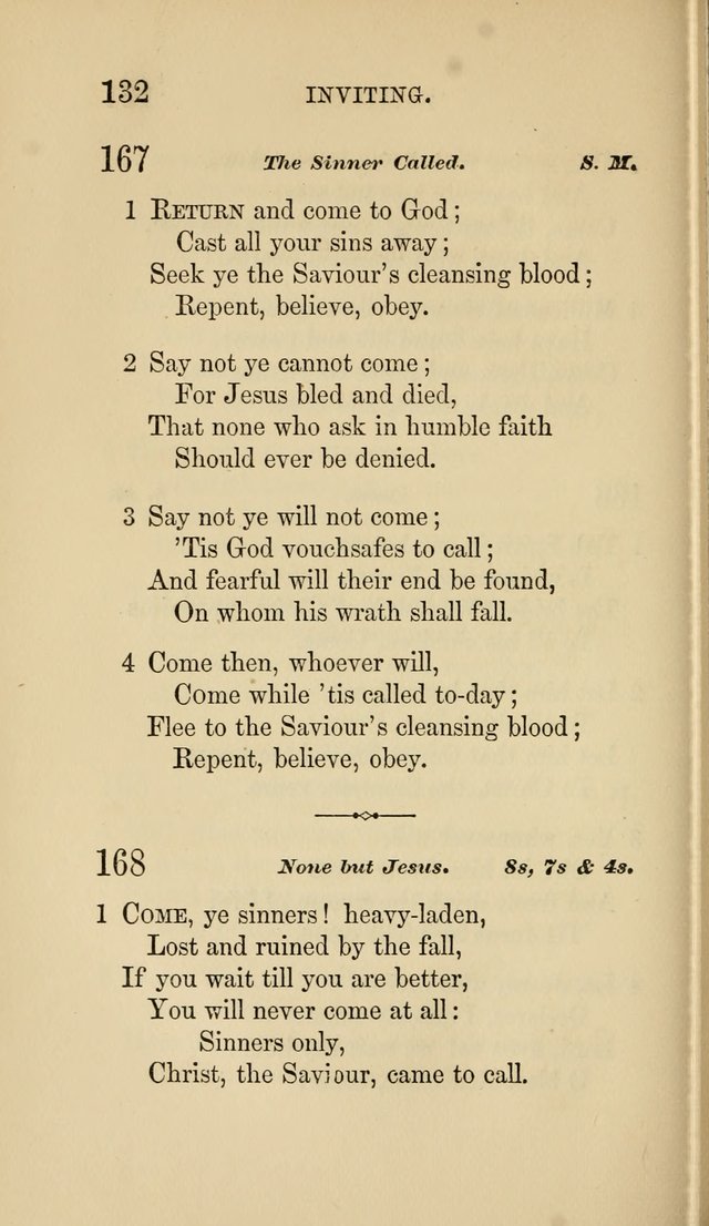 Social Hymn Book: Being the Hymns of the Social Hymn and Tune Book for the Lecture Room, Prayer Meeting, Family, and Congregation (2nd ed.) page 132