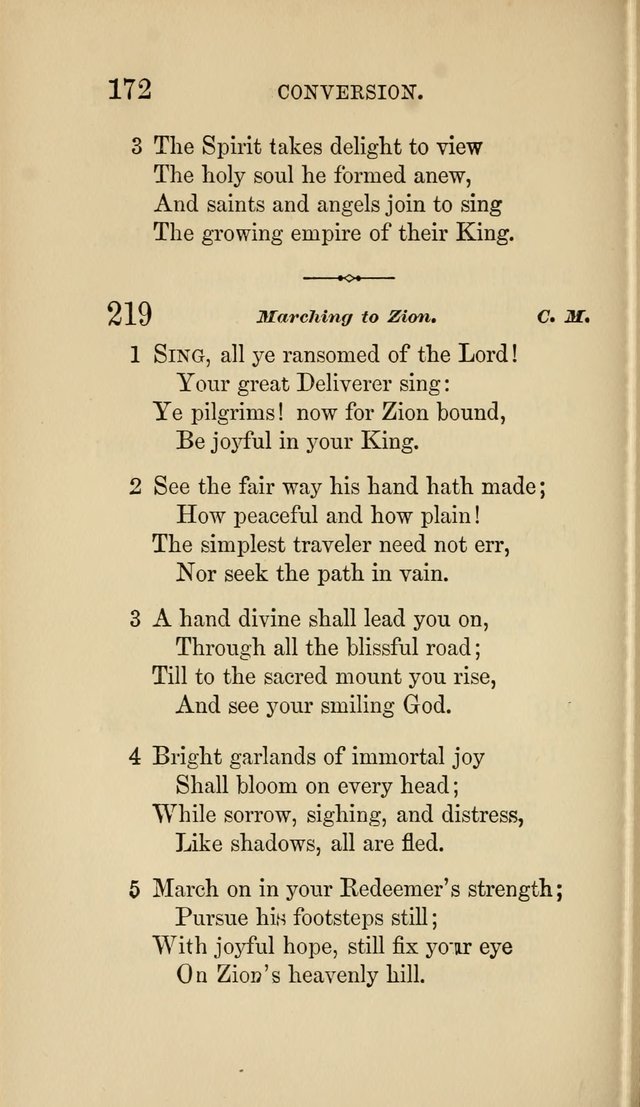 Social Hymn Book: Being the Hymns of the Social Hymn and Tune Book for the Lecture Room, Prayer Meeting, Family, and Congregation (2nd ed.) page 172