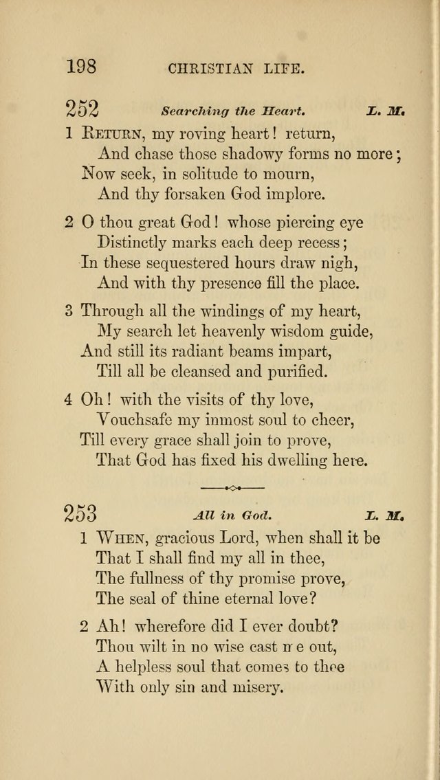 Social Hymn Book: Being the Hymns of the Social Hymn and Tune Book for the Lecture Room, Prayer Meeting, Family, and Congregation (2nd ed.) page 198