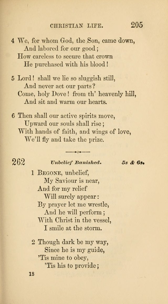 Social Hymn Book: Being the Hymns of the Social Hymn and Tune Book for the Lecture Room, Prayer Meeting, Family, and Congregation (2nd ed.) page 205