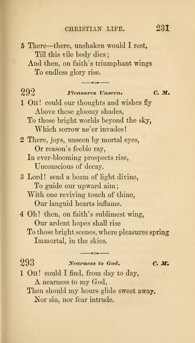 Social Hymn Book: Being the Hymns of the Social Hymn and Tune Book for the Lecture Room, Prayer Meeting, Family, and Congregation (2nd ed.) page 231