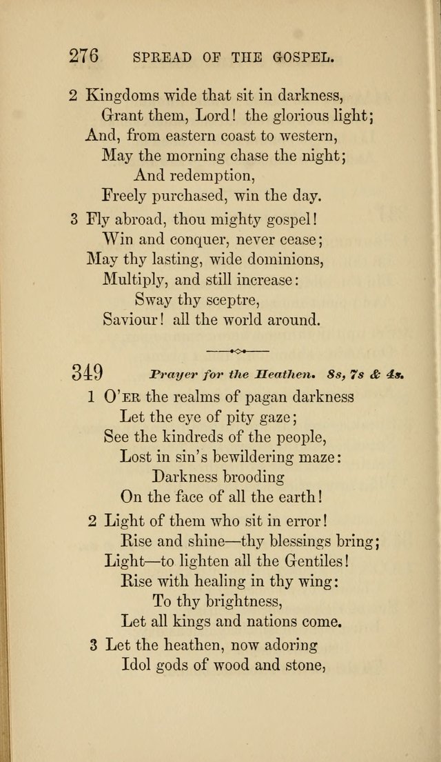 Social Hymn Book: Being the Hymns of the Social Hymn and Tune Book for the Lecture Room, Prayer Meeting, Family, and Congregation (2nd ed.) page 276