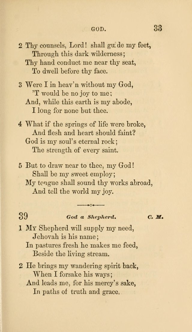 Social Hymn Book: Being the Hymns of the Social Hymn and Tune Book for the Lecture Room, Prayer Meeting, Family, and Congregation (2nd ed.) page 33