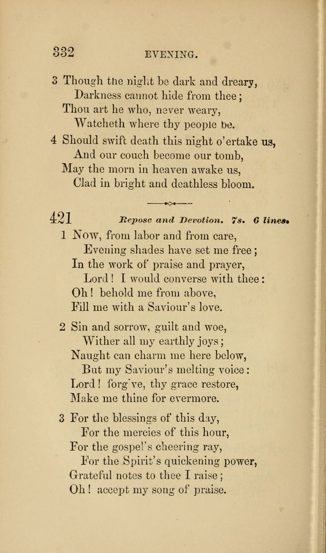 Social Hymn Book: Being the Hymns of the Social Hymn and Tune Book for the Lecture Room, Prayer Meeting, Family, and Congregation (2nd ed.) page 334