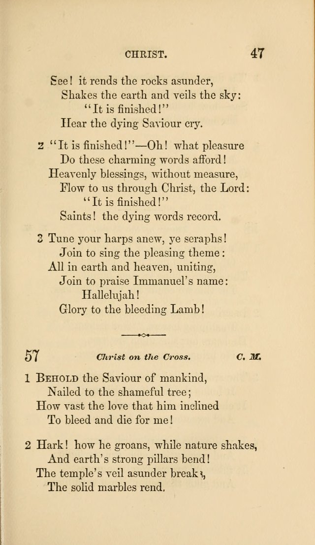 Social Hymn Book: Being the Hymns of the Social Hymn and Tune Book for the Lecture Room, Prayer Meeting, Family, and Congregation (2nd ed.) page 47