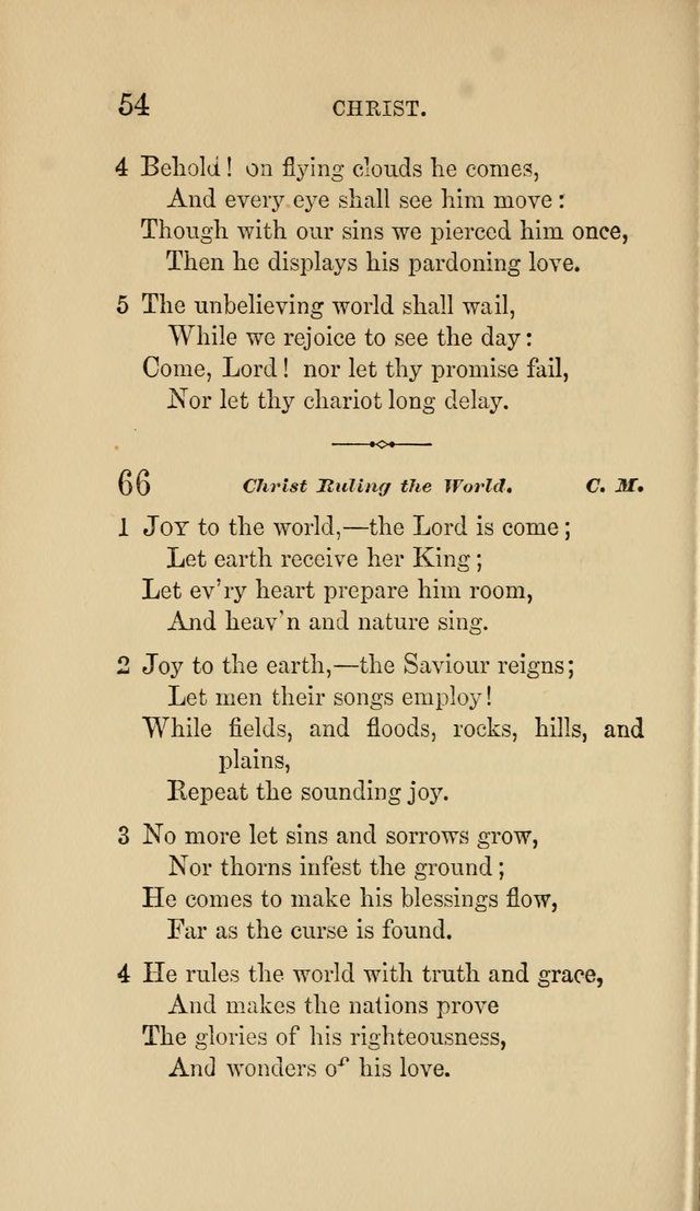 Social Hymn Book: Being the Hymns of the Social Hymn and Tune Book for the Lecture Room, Prayer Meeting, Family, and Congregation (2nd ed.) page 54