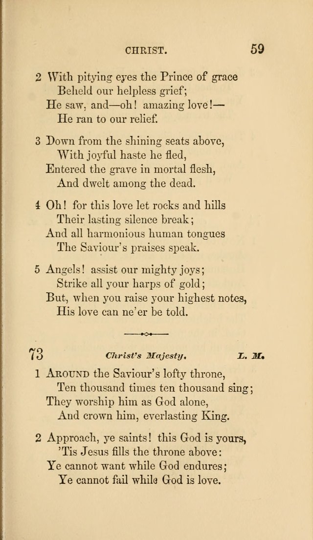 Social Hymn Book: Being the Hymns of the Social Hymn and Tune Book for the Lecture Room, Prayer Meeting, Family, and Congregation (2nd ed.) page 59