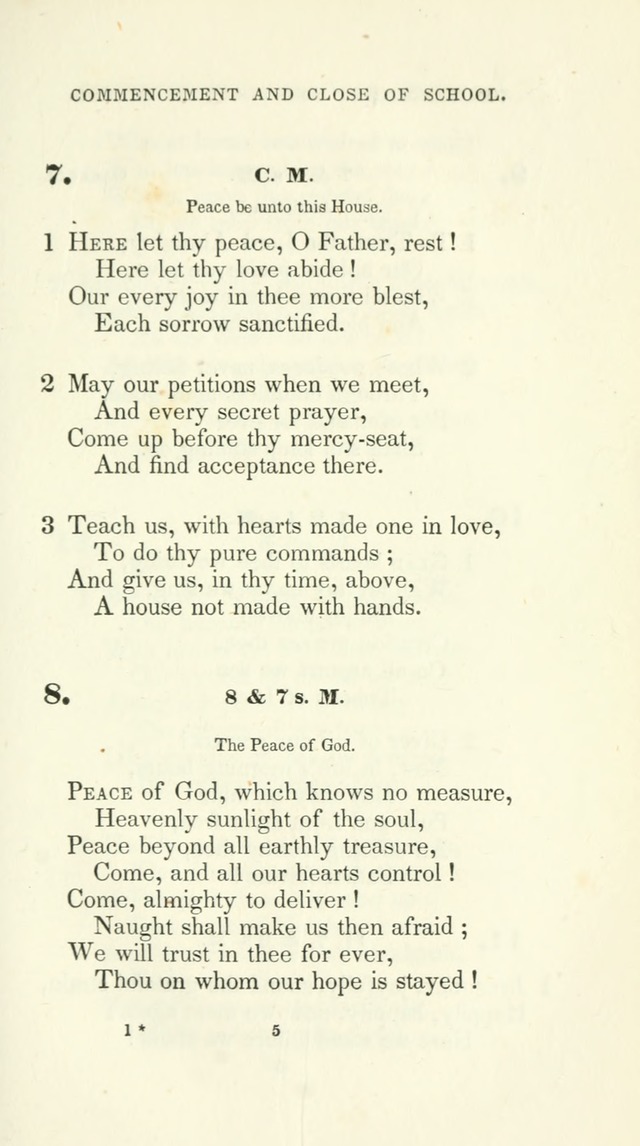 The School Hymn-Book: for normal, high, and grammar schools page 5