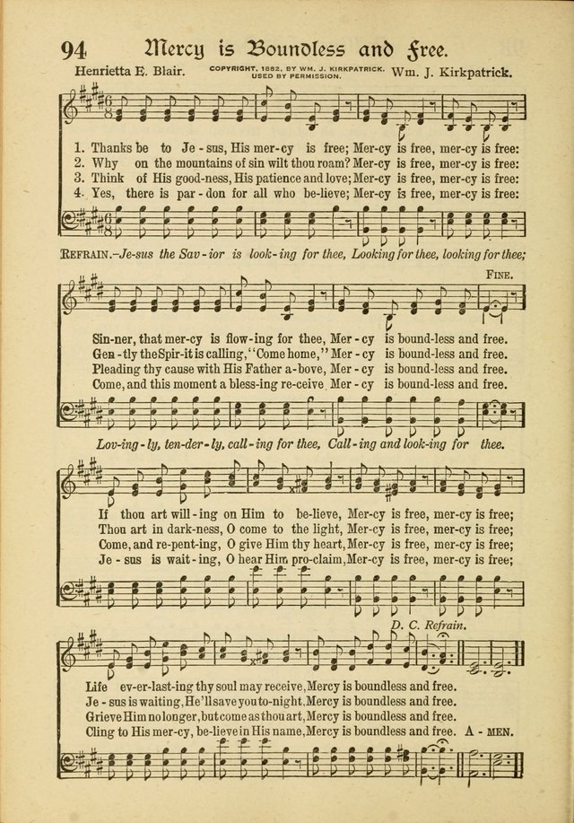 Songs of Hope: for the Church and Sunday School page 96